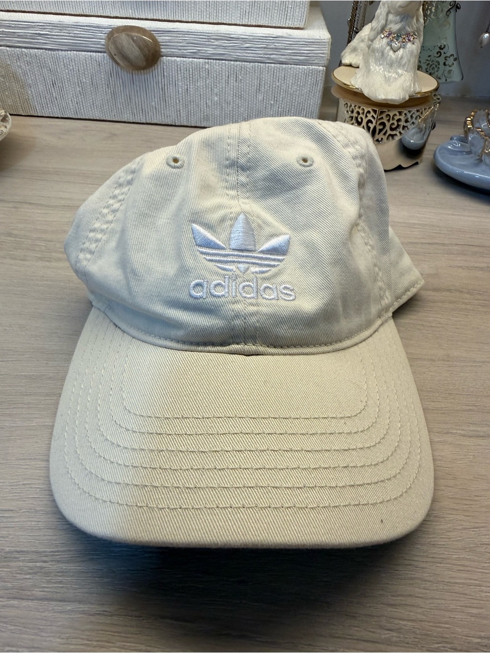 adidas Cream Trefoil Baseball Cap